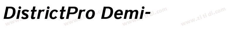 DistrictPro Demi字体转换